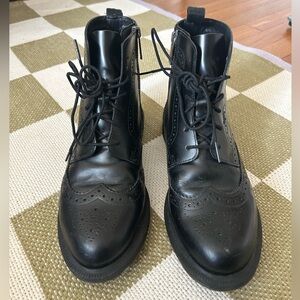 Doc Martin Black Leather Ankle Boots